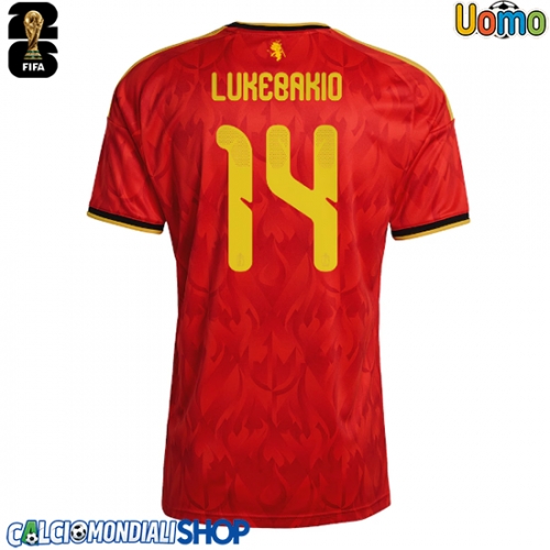 Maglie da calcio Belgio Dodi Lukebakio #14 Prima Maglia Mondiali 2026  Manica Corta
